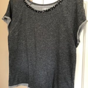 Black Knit Top with sequins